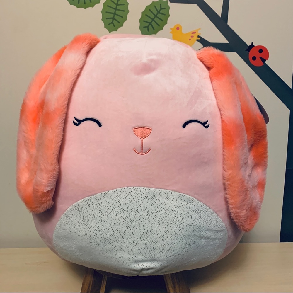 Squishmallow Bop Bunny 🐰, Easter Spring 🌸, Tie Dye Furry Ears, 20” New